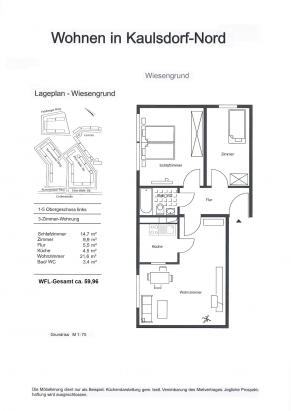 3 Zimmer-Pärchen-Wohnung in Kaulsdorf Nord (kein Aufzug/ kein Balkon). - Photo 2