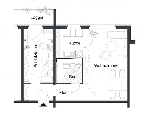 1171_48,22_2 Zi_mit Balkon 1171_48,22_2 Zi_mit Balkon