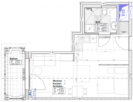 Wohnungstyp 1 (OG) Wohnungstyp 1 (OG)