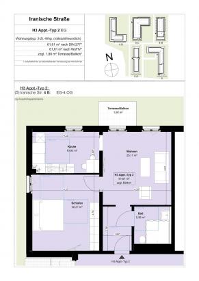 Iranische Straße 4b, 2 Zimmer, 1.OG, Links 1 - Photo 3