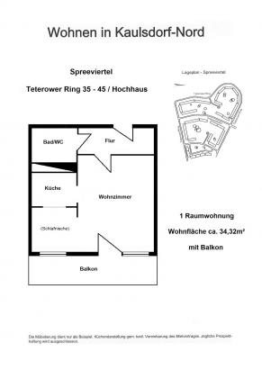 34,32 m² Hochhaus 34,32 m² Hochhaus