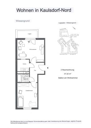 47,32 m² Balkon am WZ 47,32 m² Balkon am WZ